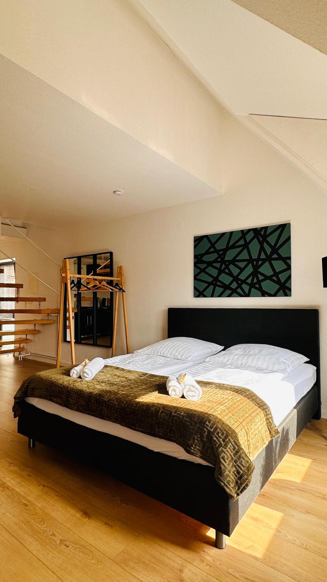 Amao-Green I 90Qm I Penthouse Maisonette Mit Rooftop I City Center I King-Size Betten Lahr  Eksteriør billede